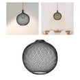 thumbnail image 5 of 2x Hollow Out Pendant Lamp Shade Vintage Style Chandelier Ceiling Light Shade Hanging Light Cover Lampshade Hotel Teahouse Kitchen Decor Black, 5 of 7