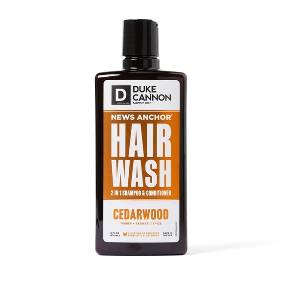 Duke Cannon Supply Co. New Anchor Hair Wash Cedarwood 2-in-1 Hair Wash - 14 fl oz
