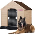 thumbnail image 1 of Casa Para Perro Q Perrón Raza Grande Color Chocolate Con Puerta, 1 of 9
