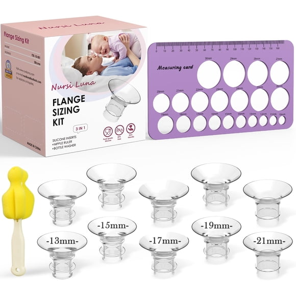 Kit de dimensionamiento de bridas para extractores de leche Nursi Luna Ultimate 3 en 1