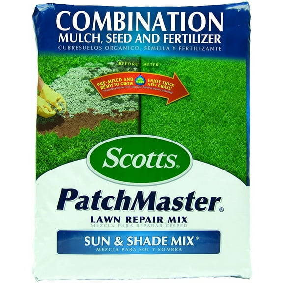 Scotts PatchMaster - Sun and Shade Mix, 4.75-Pound Grass Seed Mix Not Sold in CA, FL, MD, NJ, WI  Older Model