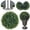 H19_Green 10.63", variant on SMKE Faux Boxwood Balls,Green 5.12" Artificial Topiary For Outdoors Or Indoors,Realistic Bushes With Dense Leaves,Waterproof & Uv-Protected Fake Plant Sphere Decorative Balls For Backyard,Garden
