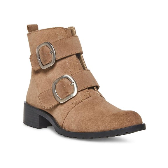 Anne Klein Womens NYLA Leather Booties Ankle Boots