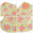 thumbnail image 5 of Sombrero de pescador tejido, sombrero de pescador decorativo, sombrero de verano, sombrero de protección solar para niña, 5 of 5