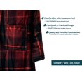 thumbnail image 3 of Couverture en Molleton Premium avec Manches pour Adultes Femmes Hommes Jeté Portable en Microplush Ultra Doux et Chaud (Rouge à Carreaux), 3 of 8