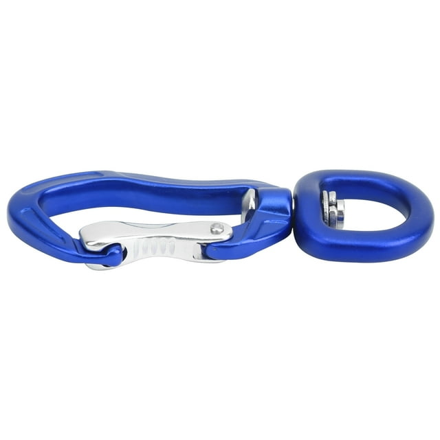 Hanging Connection Buckle, Carabiner Heavy Duty Rotating Carabiner For Camping Fishing, Hiking, Traveling, Keychain Blue