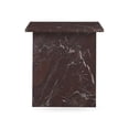 thumbnail image 2 of Pemberly Row Modern Transitional Marble End Table in Red Finish, 2 of 8