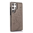 thumbnail image 4 of Allytech Wallet Case for Galaxy S25 Ultra, Floral Butterfly Embossed Slim Fit Cards Holder Stand Shockproof Anti-Scratch Bumper Wallet Case Cover for Samsung Galaxy S25 Ultra - Gray, 4 of 7