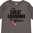 thumbnail image 4 of Inktastic Breast Cancer Awareness My Great Grandma is a Fighter Boys or Girls Long Sleeve Toddler T-Shirt, 4 of 5