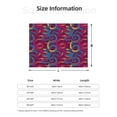 thumbnail image 5 of Naloa Colorful Snake Flannel Blankets - Thick and Warm Blanket for Winter, Soft Fuzzy Plush King Blanket for All Seasons40"x30", 5 of 6