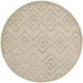 thumbnail image 2 of Nourison Versatile 4' x Round Cream Modern Rug, 2 of 10