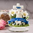 thumbnail image 2 of Easter Bunny and Egg Acrylic Desktop Decoration – Hollow Out Table Ornament for Home or Office, Holiday Bunny Figurine, Spring Shelf Decor Gift, 2 of 5