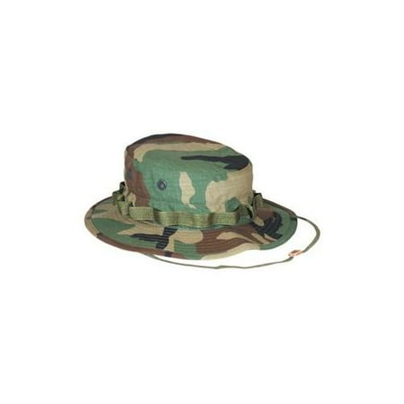 Fox Outdoor Boonie Hat, Woodland Camo Ripstop, 7 099598170141