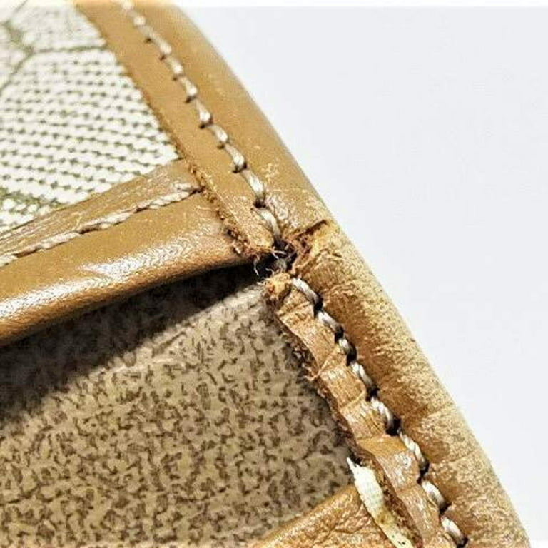 Authenticated Used Christian Dior Bag Honeycomb Pattern Chain Shoulder  Brown Beige Ladies 