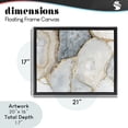 thumbnail image 4 of Stupell Industries Art Deco Golden Vein Quartz Black Floating Frame Canvas Art, 21 x 17, by Svetlana Aleynikova, 4 of 8