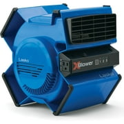 Lasko 11" X-Blower 6-Position Utility Blower Floor Fan with Outlet, Blue, X12905, New