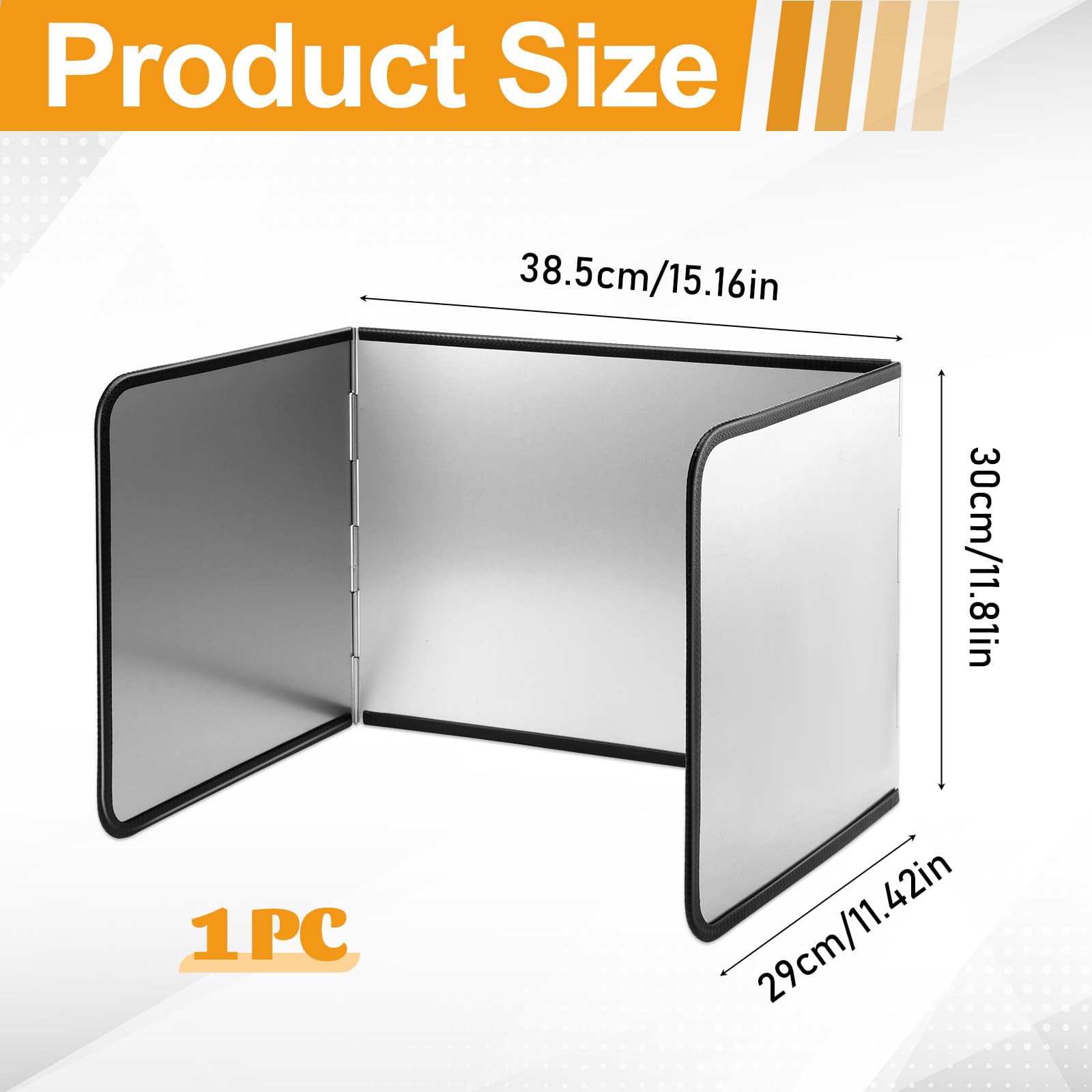 Foldable Stainless Steel Splatter Guard  Oil Splash Protection Backsplash For Frying Non-stick 3 Sided Stove Top Wall Easy To Clean And Store Pan