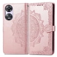 thumbnail image 2 of Case for OPPO A58 5G Exquisite Pattern Shockproof Leather Case Flip Cover Simple Business, 2 of 5