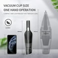 thumbnail image 3 of Portable Car Vacuum Cleaner, 120W Car Vacuum Cleaners Cordless, Handheld Vacuum for Quick Cleaning, Hand Held Vacuuming Cordless Rechargeable for Car Home and Office, Black, 3 of 8