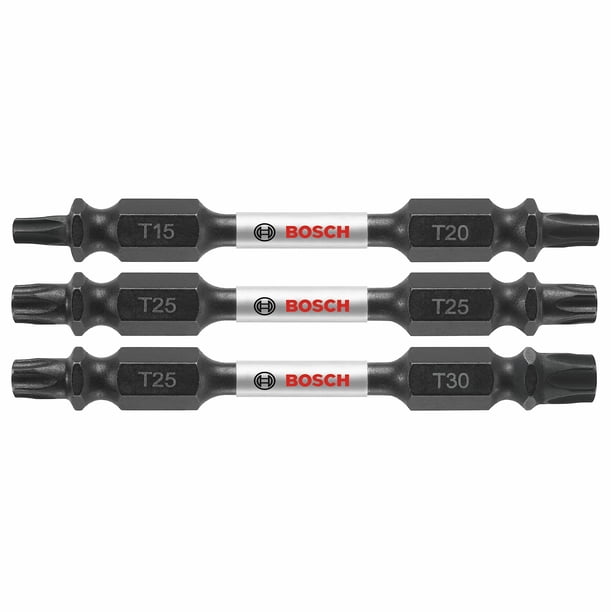 Juego de brocas para atornillar BOSCH ITDETV2503 Impact Tough, 3 piezas