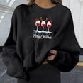 thumbnail image 2 of Sudaderas Recortadas de Navidad Para Mujer Moda Casual Manga Larga Impreso Ladies Tops Odeerbi  ODB209133, 2 of 9