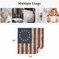 thumbnail image 5 of Vintage American Flag Cloth Napkins, USA Flag Retro Blue Red Washable and Reusable Dinner Napkins Set of 6, Table Napkin for Kitchen Party Birthday Wedding Hotel Housewarming 20"x20", 5 of 9