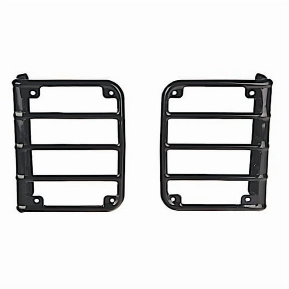Rugged Ridge by RealTruck Tail Light Euro Guards for Jeep JK/JKU | Black | 11226.02 | Compatible with 2007-2018 Jeep Wrangler JK/JKU
