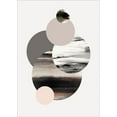 thumbnail image 2 of Design Fabrikken 18x24 White Modern Wood Framed Museum Art Print Titled - Circles 1, 2 of 4