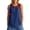 Navy, variant on Asymmetrical Layered Tank Top with Button Loose Fit Casual Sleeveless Blouse Womens Top Athletic plus Size Top Dressy Top Women