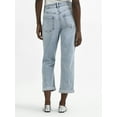thumbnail image 3 of Time and Tru Women's and Women’s Plus High Rise Relaxed Boyfriend Jeans, Sizes 0-28W, 3 of 5