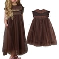thumbnail image 4 of Mercatoo Girls Lace Dress Girls Children's Clothes Puffy Mesh Dress Flower Girl Dress Princess Dress Baby Girl Dresses 18 Month, 4 of 9