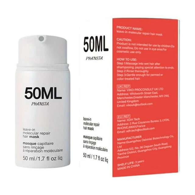 Mascarilla capilar sin lavado para mejorar la calidad del cabello (50 ml)