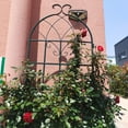 thumbnail image 4 of DUOSONG 4 Pack Metal Garden Trellis 86.7" X 19.7" Rustproof Trellis For Climbing Plants Outdoor Flower Support Black Black Iron Garden & Outdoor Garden Supplies Garden Arch & Trellis, 4 of 18