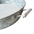 thumbnail image 3 of Benjara 19" Round Modern Galvanized Steel Compost Sifter in Antique Silver, 3 of 6