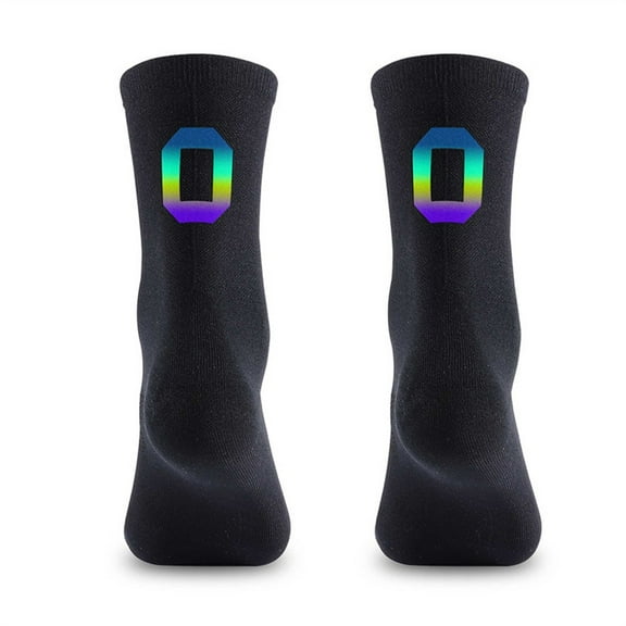BCLONG Cycling Socks Digital Colorful Reflective Breathable Socks Sports Cycling Socks