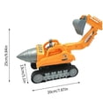 thumbnail image 3 of Kids Excavator Drill Truck Toy, Construction Engineering Vehicle, Tracked Wheels Push-Pull Model, Realistic Movable Arm, STEM Learning Gift For Boys Girls, 3 of 9