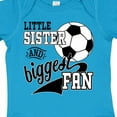 thumbnail image 4 of Inktastic Little Sister and Biggest Fan Soccer Player Girls Baby Bodysuit, 4 of 5