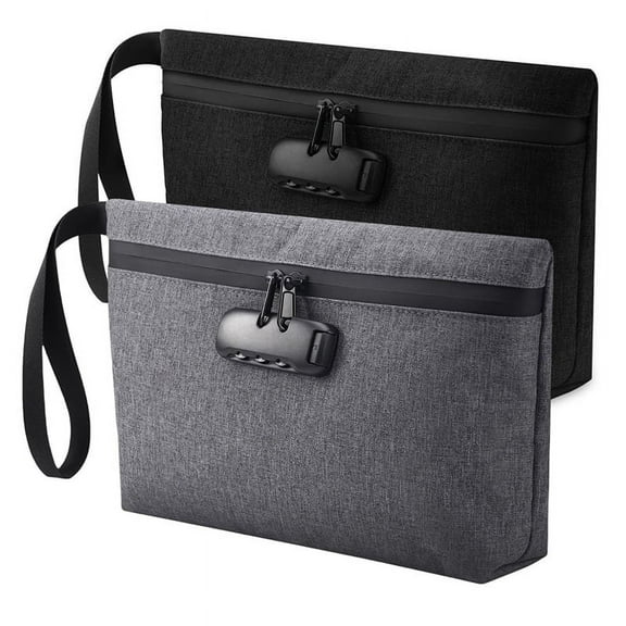 Lockable Money Bag, Cash Safe Money Bag, Suitable for Travel,Bank Deposit,Wallet, Medicine, Mobile Phone and Credit Card