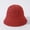 Rust red, variant on Version Of Hollow Knitted Small Edge Fisherman Hat Female Summer Thin Air -Breathable Basin Fashion Versatile Small Eaves Shade Hat