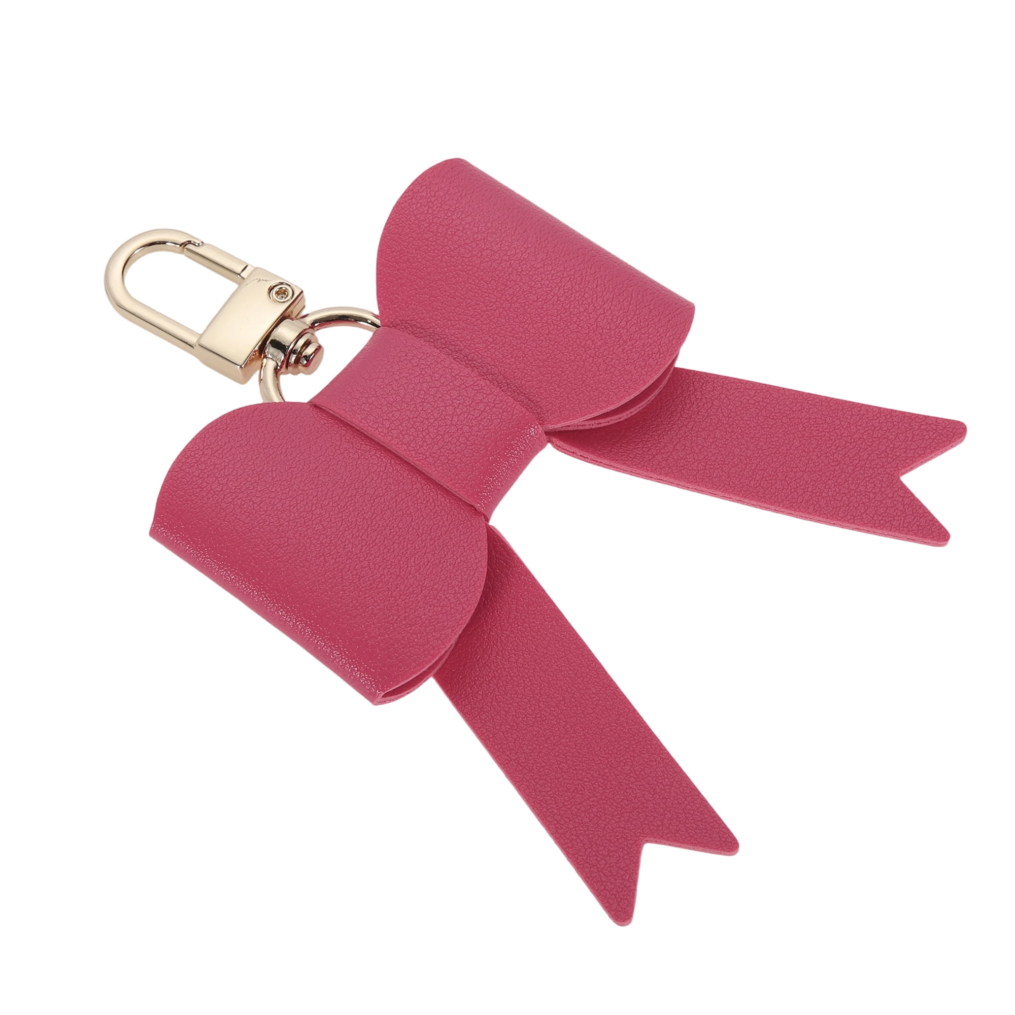 Unique Bargains Colorful Bow Handbag Charms for Gifts And Accessories Rose Red