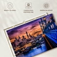 thumbnail image 6 of Elephant Stock Philadelphia Sunset Horizon Wall Art - Horizontal Canvas Wall Art - Living Room Wall Decor - City Canvas - Pink And Purple Decor - 12" x 8", 6 of 8