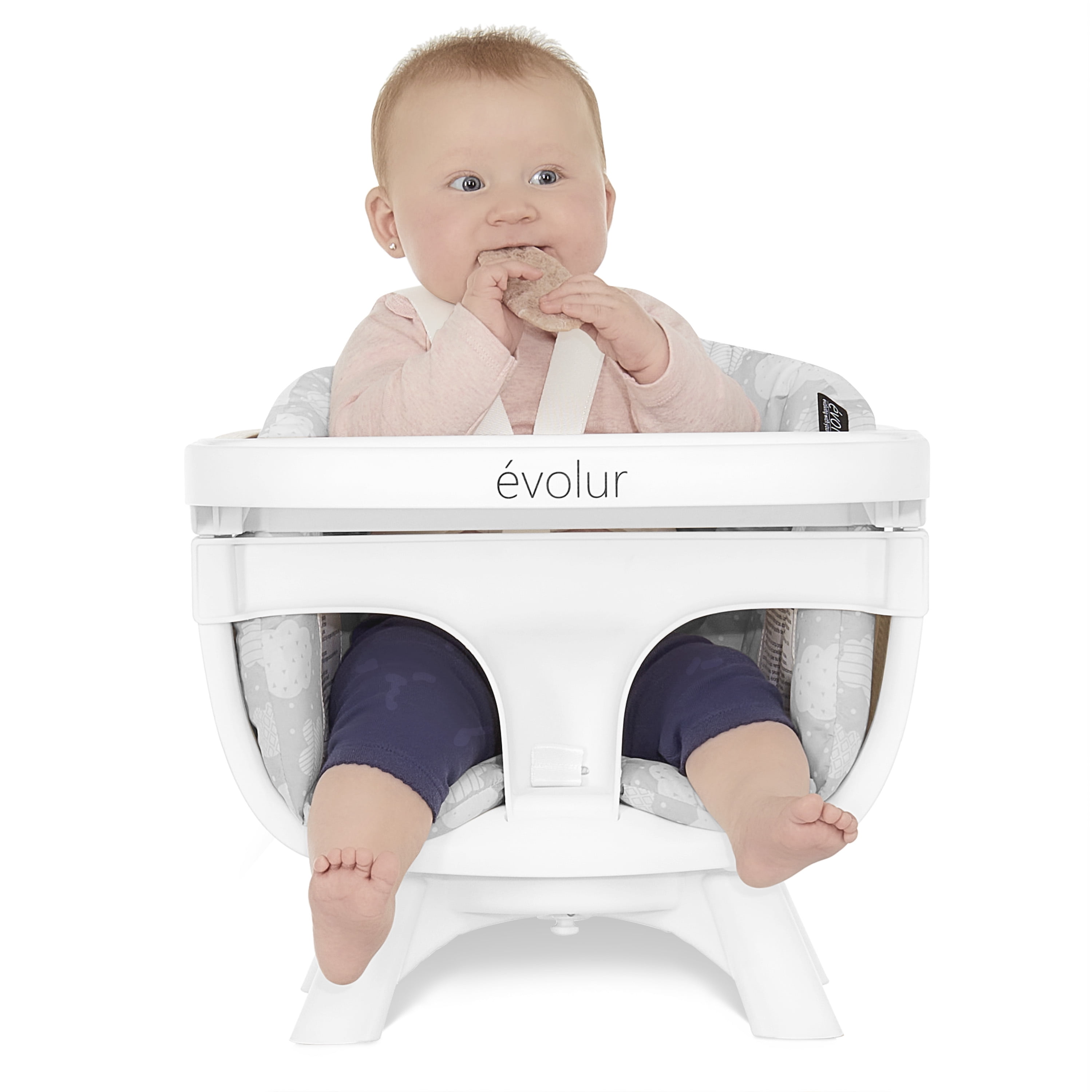Evolur Ann Beechwood 4-in-1 Highchair