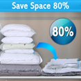 thumbnail image 3 of Paquete de 6 Bolsas Ahorradoras de Espacio NQ 80% Más de Almacenamiento Cierre de Cremallera Doble y Válvula Turbo de Triple Sellado, 3 of 4