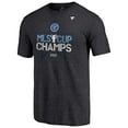 thumbnail image 2 of Men's Fanatics Heathered Charcoal New York City FC 2021 MLS Cup Champions Locker Room T-Shirt, 2 of 4