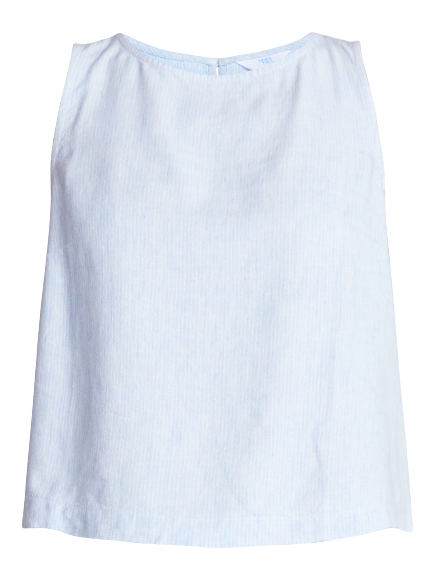 Time and Tru Women’s Linen Blend Sleeveless Top, Sizes XS-XXXL