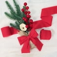 thumbnail image 3 of Llavero con cintas de tela, rojo, para Navidad, 1,6 cm x 13,7 m, hecho a mano, 3 of 7