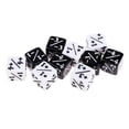 thumbnail image 2 of Juego de dados de fracciones de matemáticas de seis caras Dados arcílicos para Negro + blanco Zulema Conjunto familiar de dados, 2 of 8