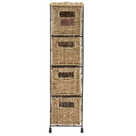 Pangaea Home And Garden Seagrass Basket Storage Pangaea 4 Drawer