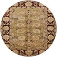 thumbnail image 1 of Ahgly Company Machine Washable Indoor Round Industrial Modern Brown Sand Brown Area Rugs, 4' Round, 1 of 7