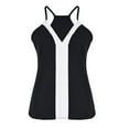 thumbnail image 5 of under $5 JINMGG Tank Tops for Women under $5,Women's Fashion Solid Sleeveless Vest T-Shirt Sling Blouse V Neck Casual Tops Black L, 5 of 5